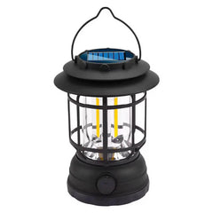 Outdoor Solar Retro Camping Lantern Tent Light for Courtyard Use