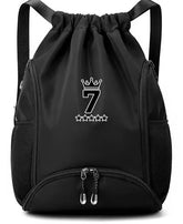 Portugal Soccer Star Number 7 Large Capacity Multi-functional Backpack for Sports "Crown 7"