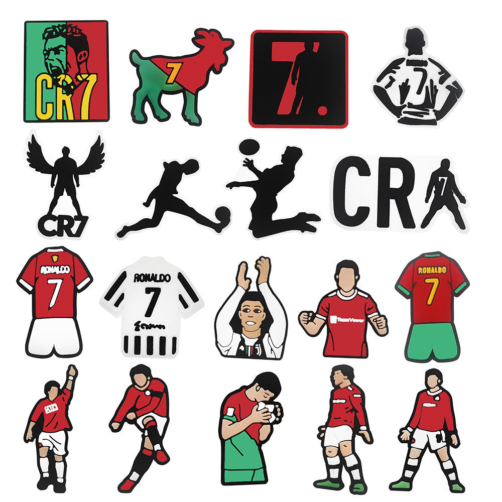 CR7 Crocs Charms Set(18 Pieces)