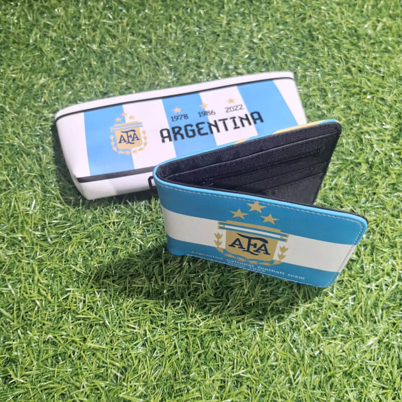 Argentina Goat Lionel 10 Backpack Student Bag with Pen Bag and Argentina Wallet for Fans Messi 10 Team Spirit Functional School Everyday Use