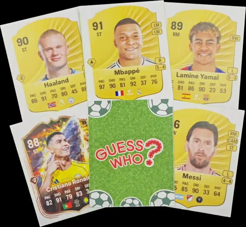 Guess Who? Two-player board game, Play with World Football Stars, Easy to Setup, Gift for Kids Ages 6 and up, One Size Fits All
