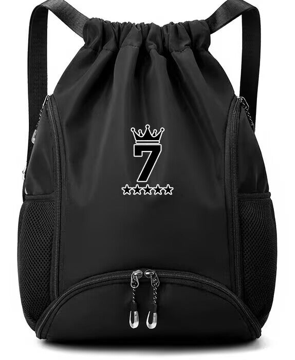 Portugal Soccer Star Number 7 Large Capacity Multi-functional Backpack for Sports "Crown 7"