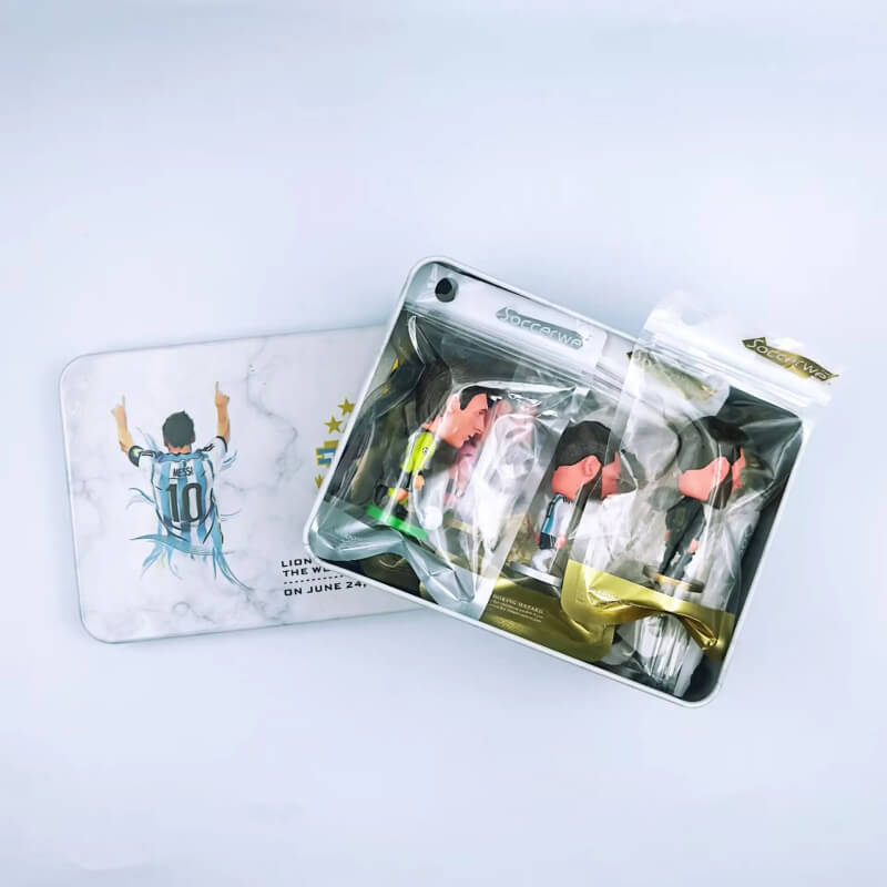 Soccer Star Number 10 Bundle Goat Lionel Gift Figures 5 Necklace Rings Woven Bracelet Wristband Set